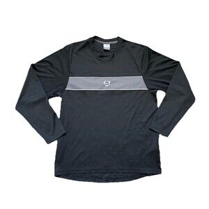 Nike Golf Vintage Black Gray Dri-FIT Performance Shirt Men’s Small Y2K Athletic